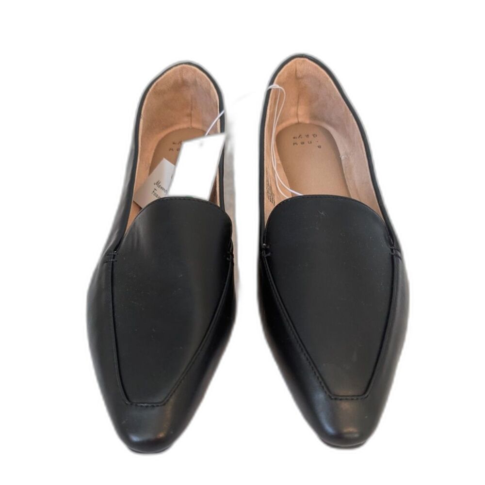 Women's Hayes Loafers Flats with Memory Foam Insole-A New Day Black Size 11